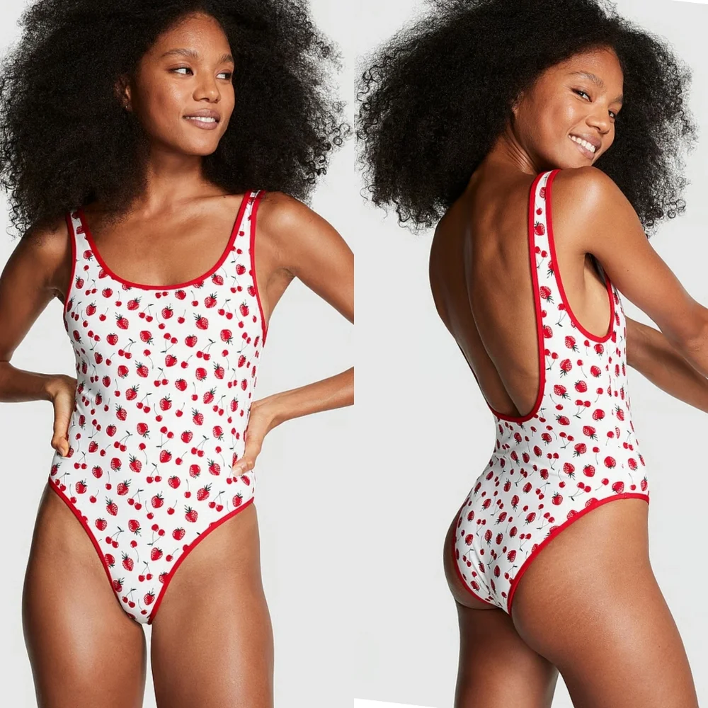 New!Frankies Bikini X Pink Marlow One‎ Piece Swimsuit